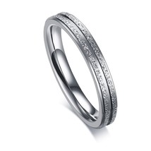 Vnox Forever Love Engagement Rings for Women Men Stainless Steel Wedding Bands C - £7.13 GBP