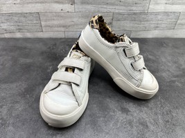 Kate Spade Sneakers Toddler Kids 9 M Shoes White Brown Cheetah Slipon Wa... - $24.57