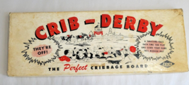 Vintage Crib-Derby Cribbage Board E.S. Lowe With 9 Pins 1950s USA - £7.42 GBP