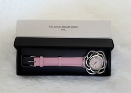 Avon Full Bloom Flower Watch &quot;Pink&quot; (Quartz Movement / Strap Band) ~ New!!! - £11.90 GBP