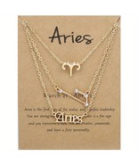 Aries- Zodiac Sign -Constellation - Zodiac - Gold Necklace - Zodiac Jewelry - £8.90 GBP