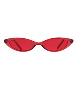 Girl&#39;s Fashion Sunglasses Super Trendy Skinny Oval Cateye Translucent Co... - €10,41 EUR