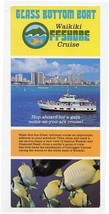 Glass Bottom Boat Waikiki Offshore Cruise Brochure Hawaii  - $17.82