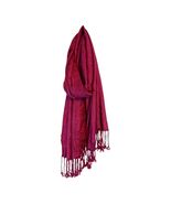 Capelli New York Scarf Wrap Pink Magenta Fringe Rayon Shawl Boho Lightwe... - $16.20