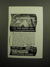 1949 View-Master Stereoscope Ad - See America First with View-Master  - £14.78 GBP