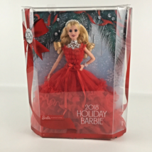 Barbie Signature 30th Anniversary 2018 Holiday Barbie Doll Red Gown Blond Mattel - £116.73 GBP
