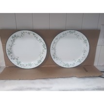 Corelle Callaway Green Leaves Dinner Plate, Swirl Rim Plate, Leaf Pattern Plate - £14.80 GBP