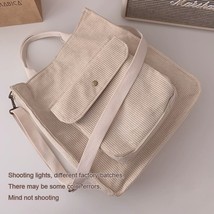  bag women vintage shopping bags zipper girls student bookbag handbags casual tote with thumb200