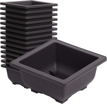 15 PCS 4.7 Inch Plastic Bonsai Training Pots, Small Square Plant Bonsai ... - £19.27 GBP