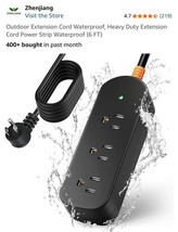 Outdoor Extension Cord Waterproof, Heavy Duty Extension Cord Power Strip... - €10,91 EUR