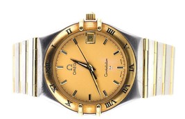 Omega Constellation 34mm Steel/Yellow Gold Champagne Index 1212.10.00 - £1,172.89 GBP