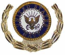 NAVY WREATH LAPEL PIN OR HAT PIN - VETERAN OWNED BUSINESS - £4.40 GBP