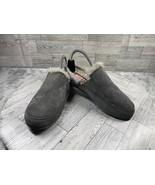 Sorel Mules Slippers Women 7M Shoes Gray Leather Shearling Slip On Comfo... - $506.94 MXN
