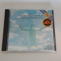 Handel The Great &quot;Messiah&quot; Choruses Mormon Tabernacle Choir Music CD - £7.17 GBP
