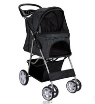 Oxgord Paws &amp; Pals 4-Wheel Pet Stroller Black - £137.01 GBP