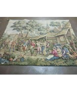 4&#39; X 5&#39; Antique Tapestry Belgium Made Loomed Victorian Dace Music One Of... - £256.67 GBP