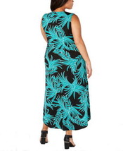 Alfani Womens Plus Size Printed Tulip Hem Dress Size 1X Color Simple Palm - £76.95 GBP