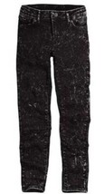 Girls Jeans Denim Levis 710 Black Slim Straight Adjustable Waist Stretch-sz 14 - £13.23 GBP