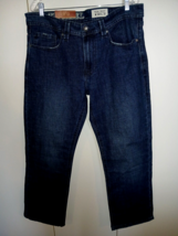 AXEL MEN&#39;S DK WASH STRETCH SLIM BOOT JEANS-34x32-NWT-$59 RETAIL-NICE - $557.70 MXN