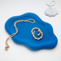 Jewelry Dish Trinket Tray For Women, Ring Dish Holder, Unique Cloud Shap... - $24.99