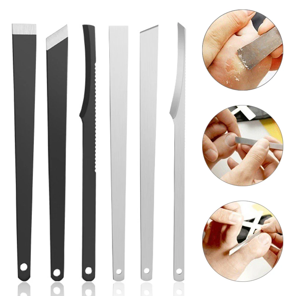 3Pcs Toe Nail Scraper Feet Pedicure Knife Ingrown Toenail Dead Skin Remover - £13.18 GBP