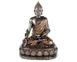 MEDICINE BUDDHA STATUE 5.5" Buddhist Icon HIGH QUALITY Meditation Bronze... - $38.66