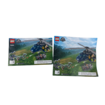 Lot of 2 Jurassic Park Lego Manuals Brochures Booklets Instructions Only - £4.65 GBP