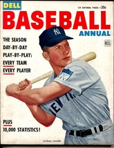 Baseball Annual #1 1953-Dell-Mickey Mantle-1st issue-MLB-VF - $151.56