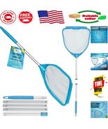 Fine Mesh Pool and Hot Tub Skimmer Net with 5&#39; Aluminum Pole - Efficient... - $350.07 MXN