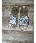 Coach Ugo Signature Rubber Slide Clear Size 9 - $1,076.72 MXN