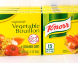 Lot 6 KNORR Seasoning Vegetable Bouillion Extra Large Cubes - $9.89