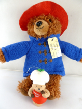 Yottoy Paddington Bear 8” Shaggy Plush 2014 + Christmas ornament Chef iN... - $19.79