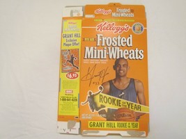 Kellogg&#39;s Empty Cereal Box 1995 Frosted MINI-WHEATS Grant Hill Rookie [A6f7] - £4.76 GBP