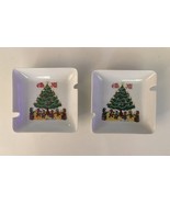 Vintage Berggren Swedish God Jul Christmas Elves Nisse Tree Set of 2 Ash... - $19.57