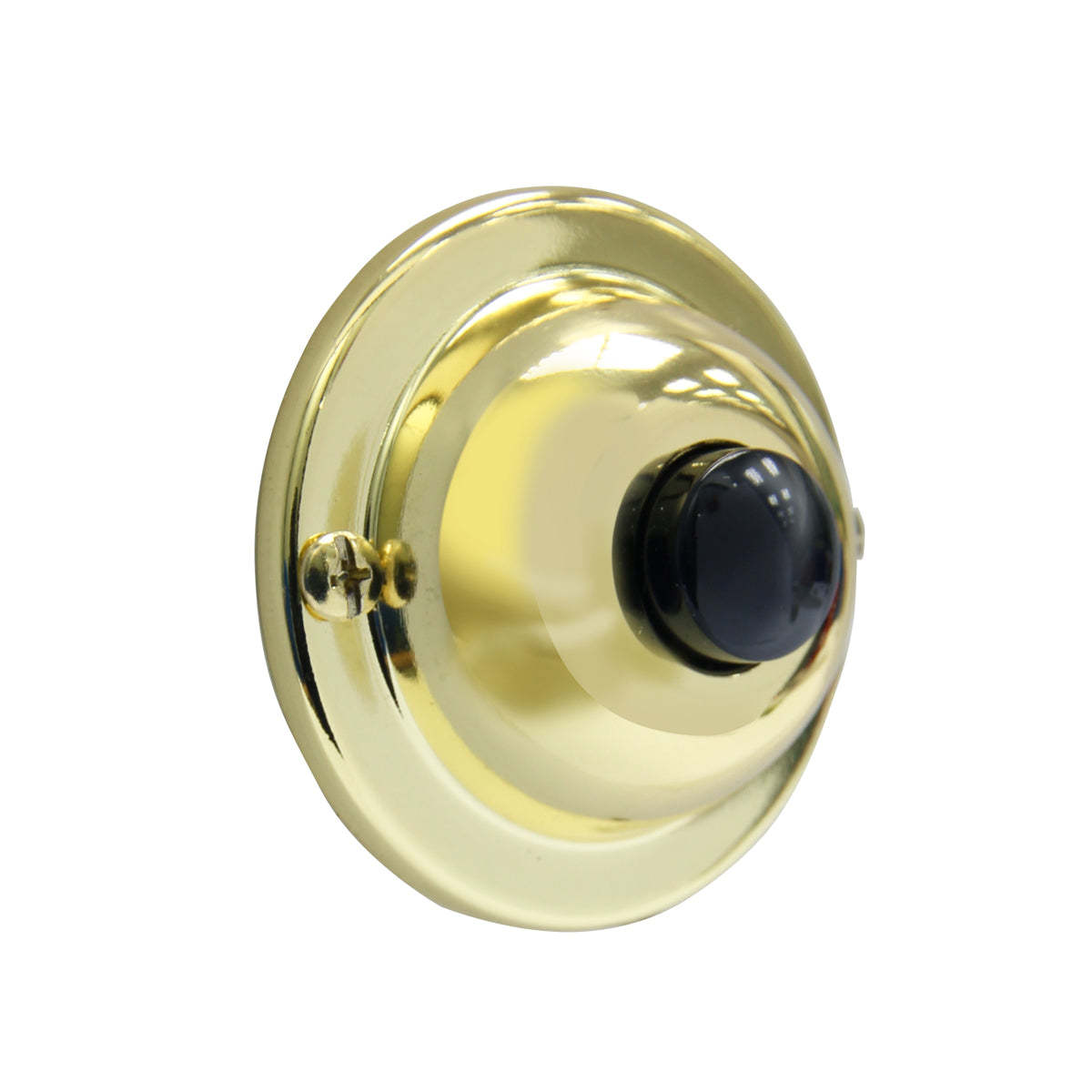 IQ America DP1605 Classic Round Doorbell, Unlit Pushbutton Brass Pushbut... - $8.99