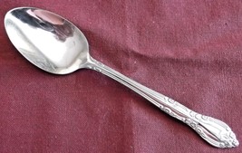 Utica Stainless Soup Spoon UTl43 Pattern China #199906 3 Flowers on Tip 7&quot; - £5.48 GBP