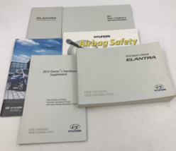 2013 Hyundai Elantra Owners Manual Handbook Set OEM H01B02051 - £21.32 GBP