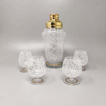 1960s Stunning Cocktail Shaker Set with Four Glasses. Made in Italy - £328.75 GBP
