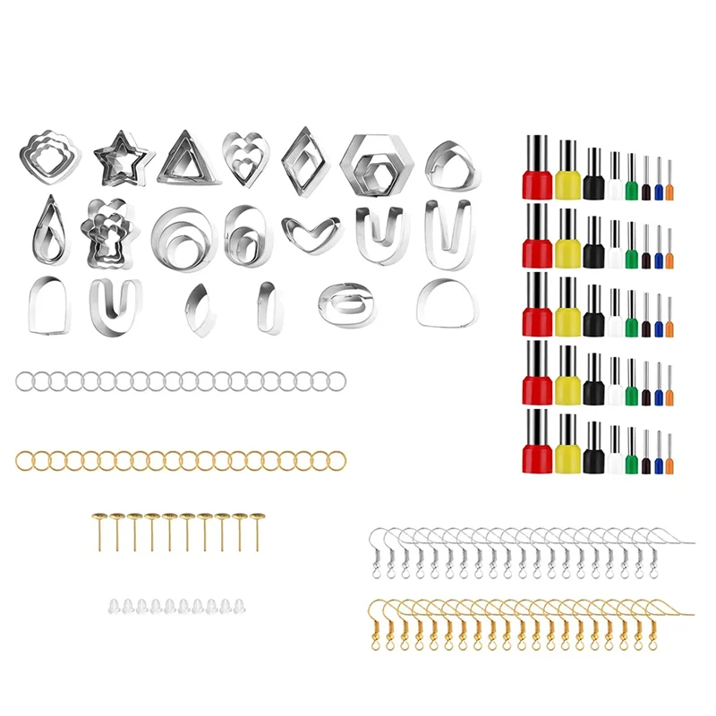 Polymer Clay Cutters Set 42 Shapes Stainless Steel Clay Cutters for Polymer Clay - £75.47 GBP