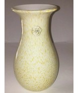 Hand blown by Creative Artisans Margie&#39;s Garden Yellow Vase - £19.88 GBP