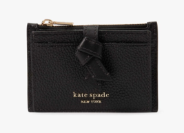 Kate Spade Knott Zip Card Holder Bifold Leather Wallet ~NWT~ Black - $64.35