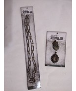 Tim Holtz Assemblage Metal Silver Chain 18&quot; Charms 2 Pieces Shabby Deco ... - $19.79