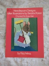 Vtg Needlepoint Designs of Illustrations by Beatrix Potter Rita Weiss 1976 - $9.49
