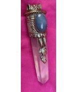 Tantric Buddhist Amethyst Quartz Crystal Wand Pendant For Healing &amp; Peace - €47,43 EUR
