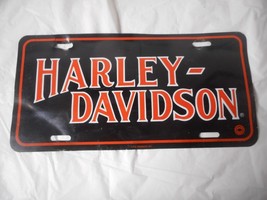 Harley Davidson CLASSIC Emblem Metal Car Auto License Plate Tag BENT SCR... - $8.91