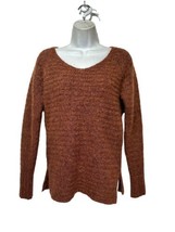 BIANCA B Brown Soft Wool Mohair Pullover Sweater Made in Italy Size M - £22.45 GBP