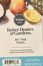 NEW BETTER HOMES &amp; GARDENS BY THE POOL WAX CUBE MELTS - 5 OZ. - - £11.05 GBP