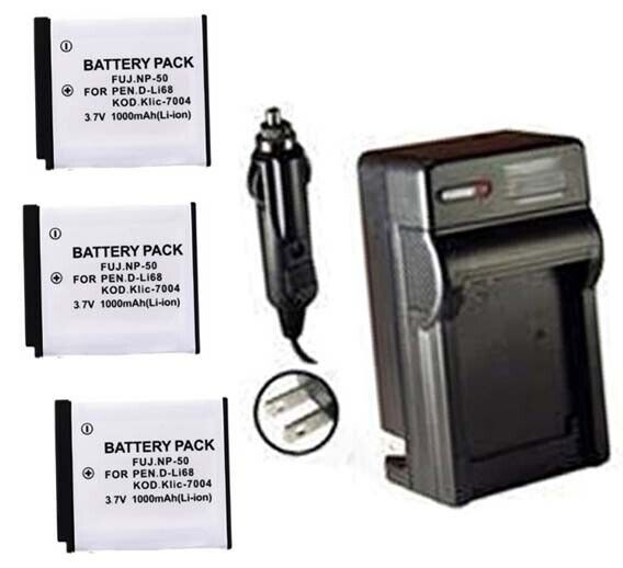 Battery  + Charger NP-50, NP-50A for FujiFilm F50 fd,  F60 fd,  F70 EXR,  F75EXR - $12.59 - $35.99