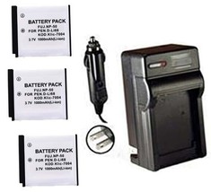 Battery  + Charger NP-50, NP-50A for FujiFilm F50 fd,  F60 fd,  F70 EXR,... - £9.90 GBP+
