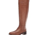 Franco Sarto Women&#39;s Daya Leather Wide Calf Knee High Boots Cognac Size 6 - $53.19